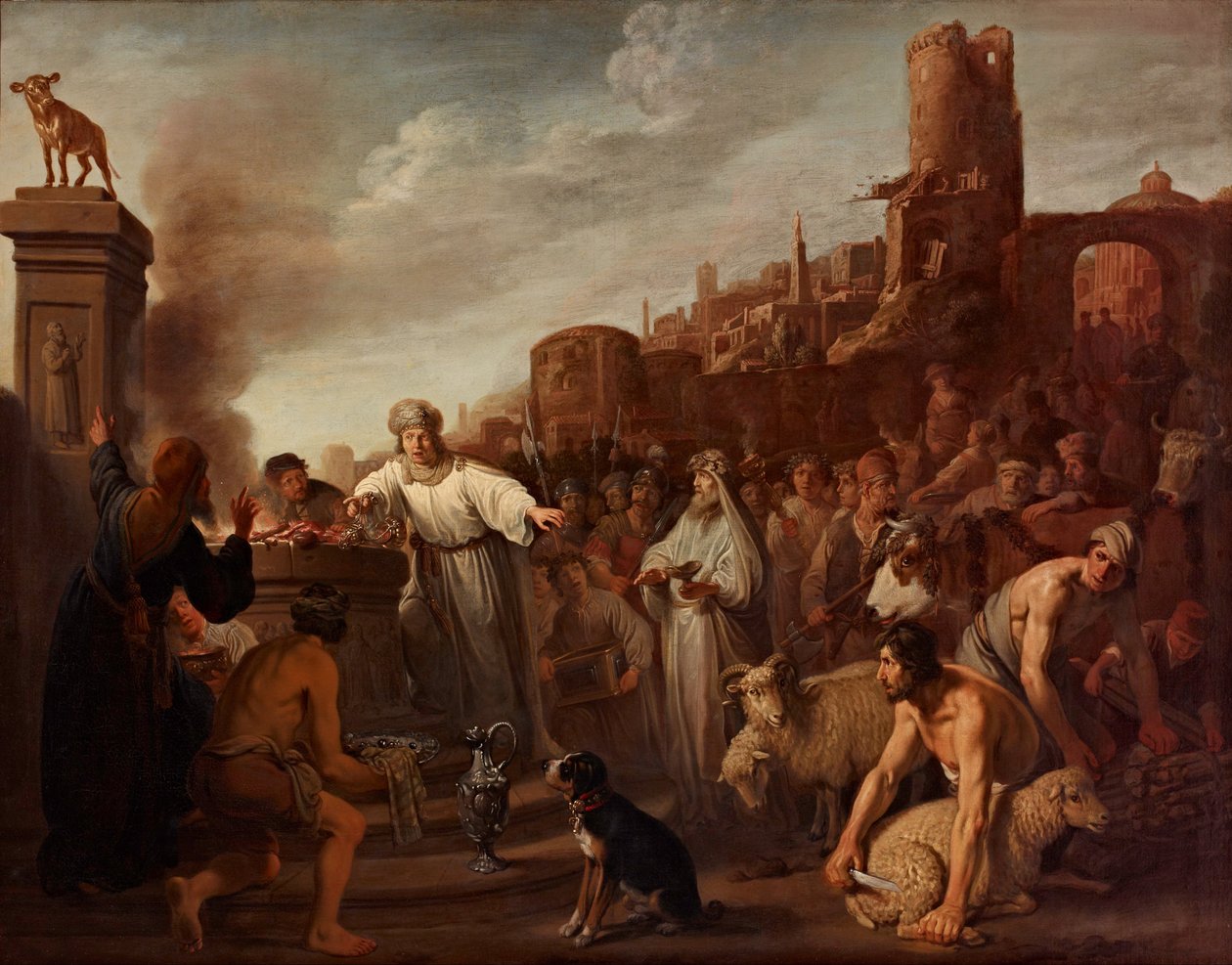 Oběť Jeroboamova od Claes Corneliszoon Moeyaert