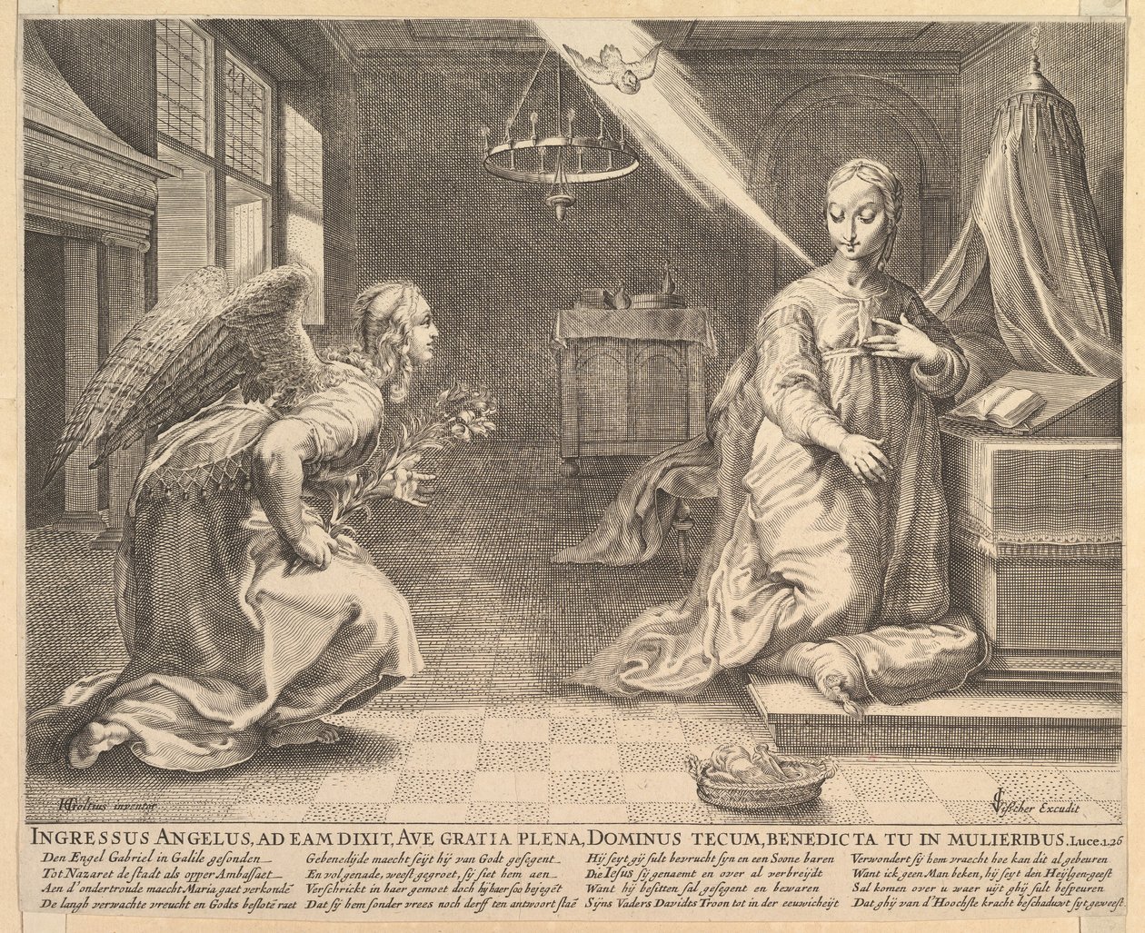 Zvěstování před rokem 1652. od Claes Jansz Visscher