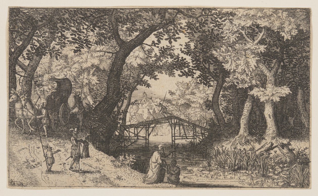 Křest eunucha od Claes Jansz. Visscher