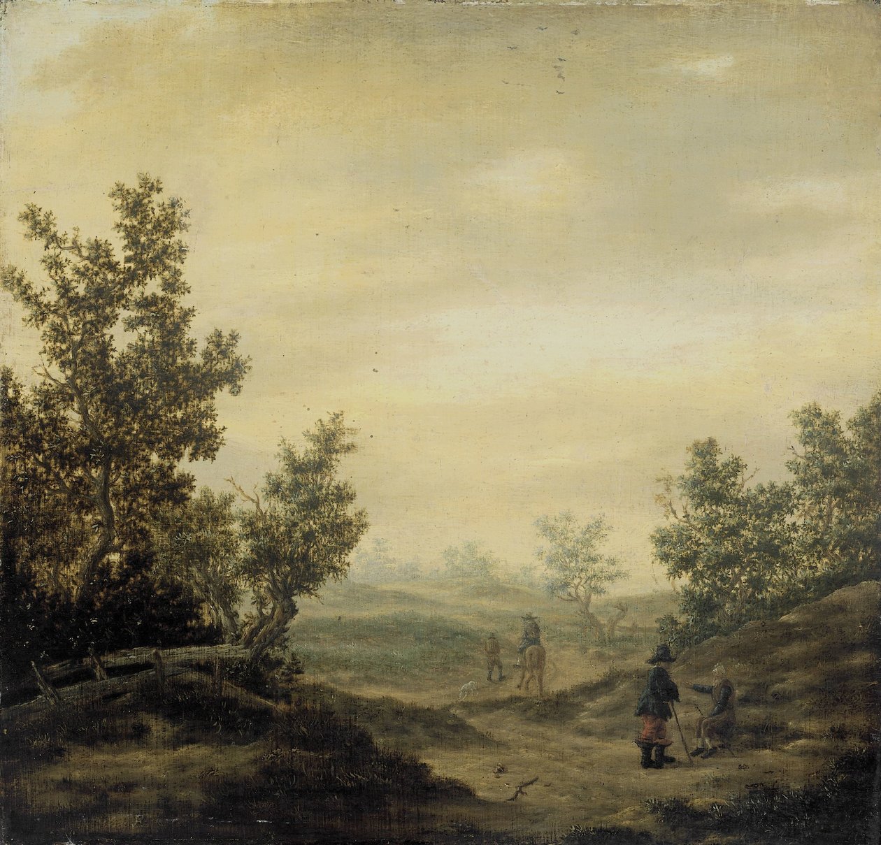 Cesta v dunách od Claes van Beresteyn (attributed to)