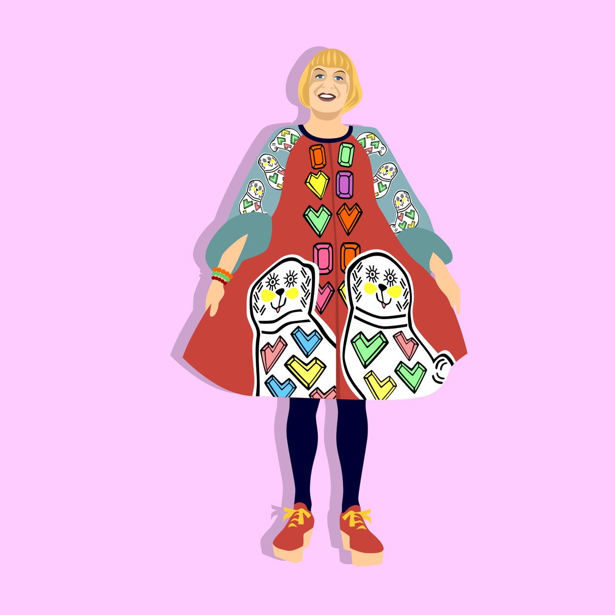 Portrét Graysona Perryho od Claire Huntley
