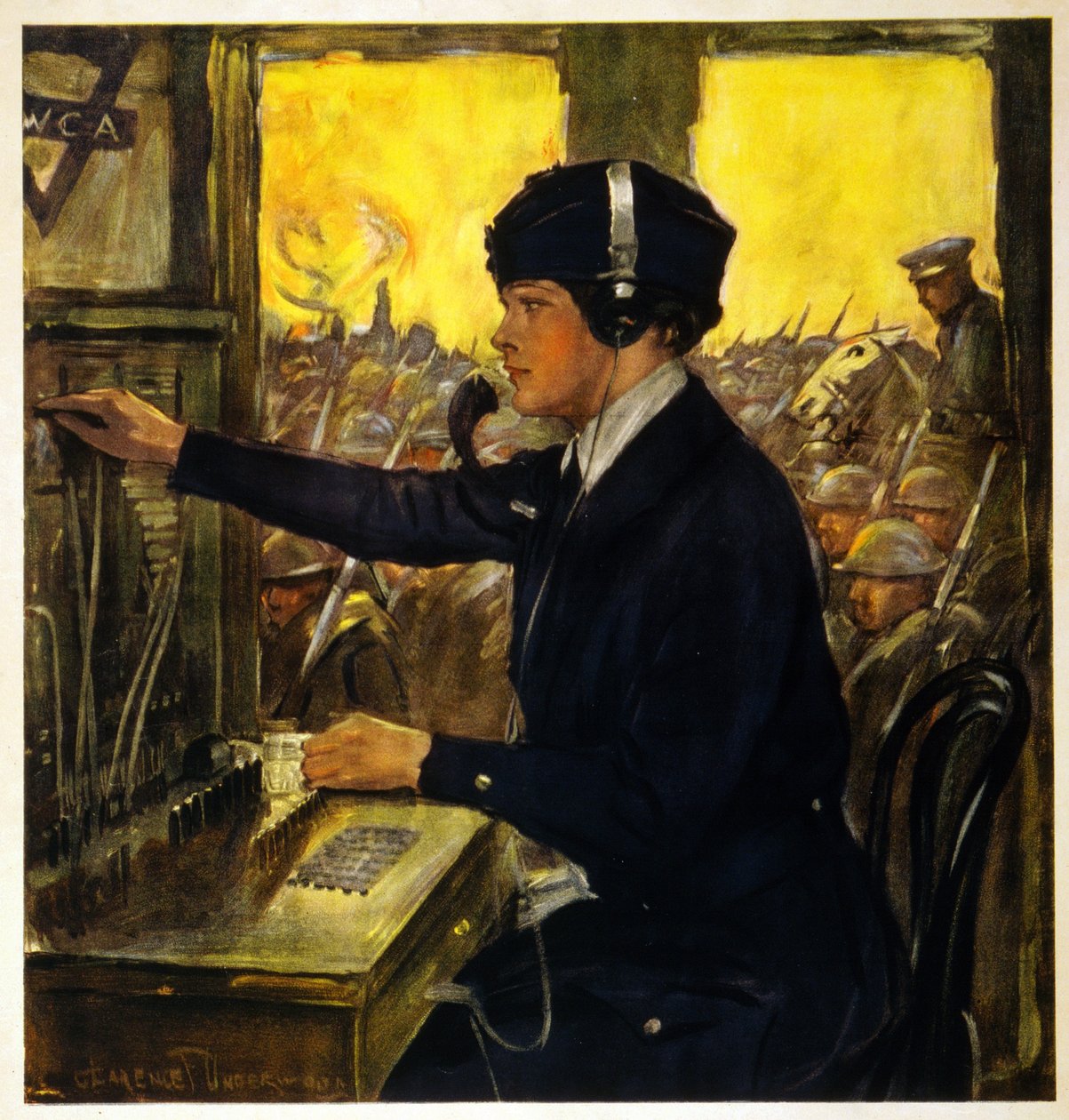 YWCA telefonní operátor, c.1918 od Clarence F. Underwood