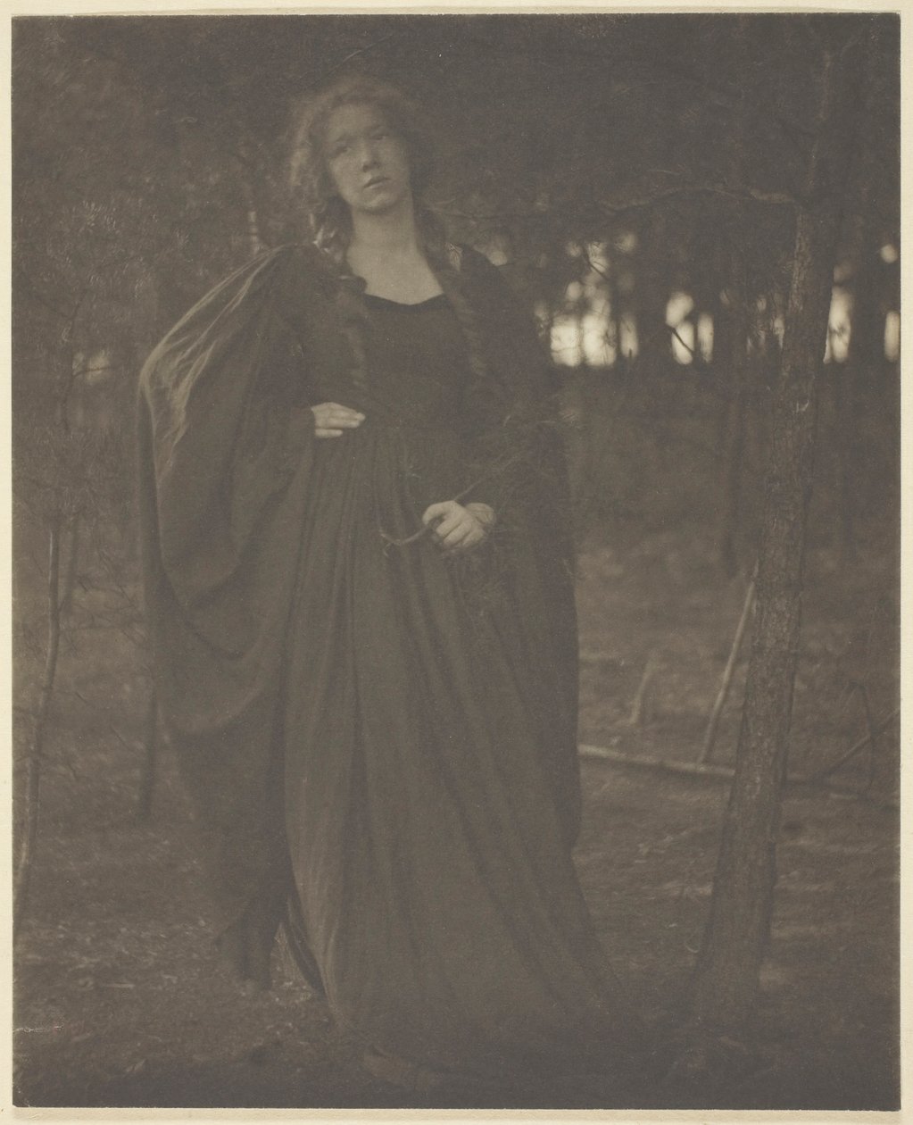 Bez názvu [žena v lese], 190105. od Clarence H White