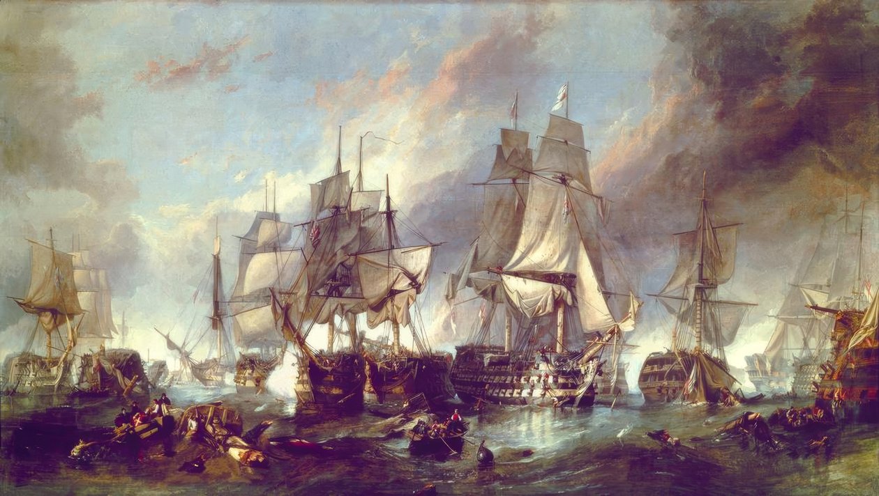Bitva o Trafalgar od Clarkson Frederick Stanfield