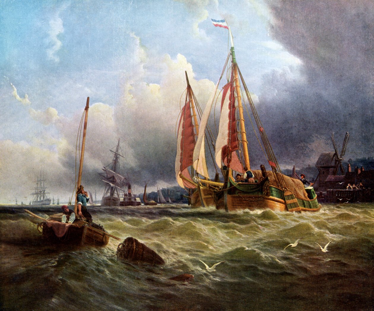 Old Scheldt, Texel Island, 1862, c1920. od Clarkson Stanfield