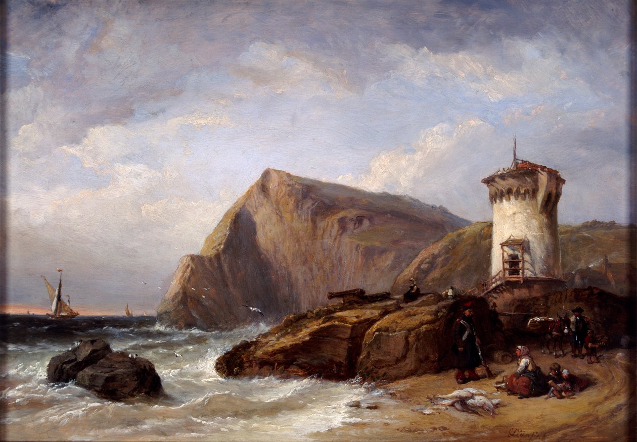 Terracina Tower, 1854 od Clarkson Stanfield