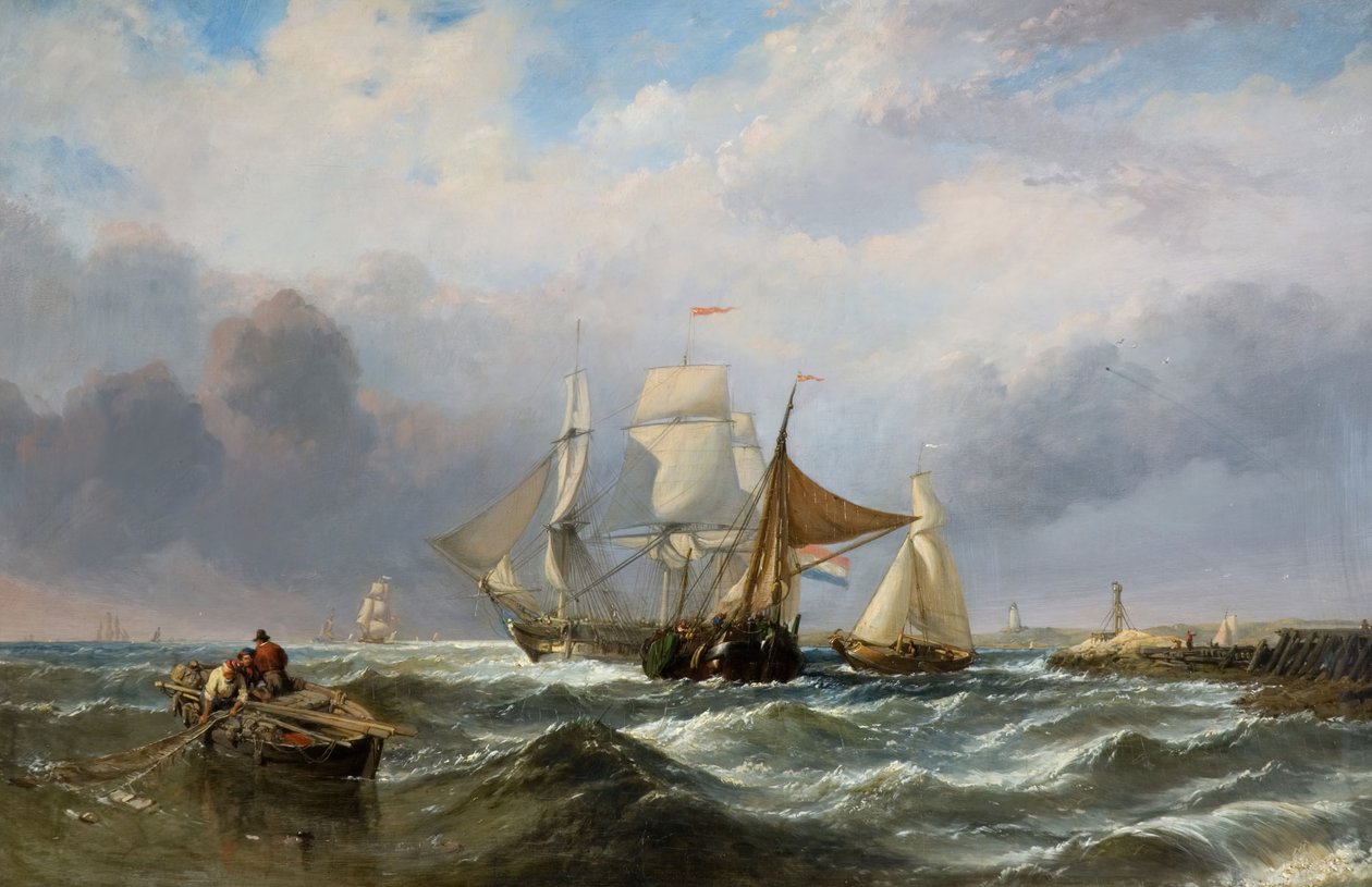 Plavidla u holandského pobřeží, 1829-1860. od Clarkson Stanfield
