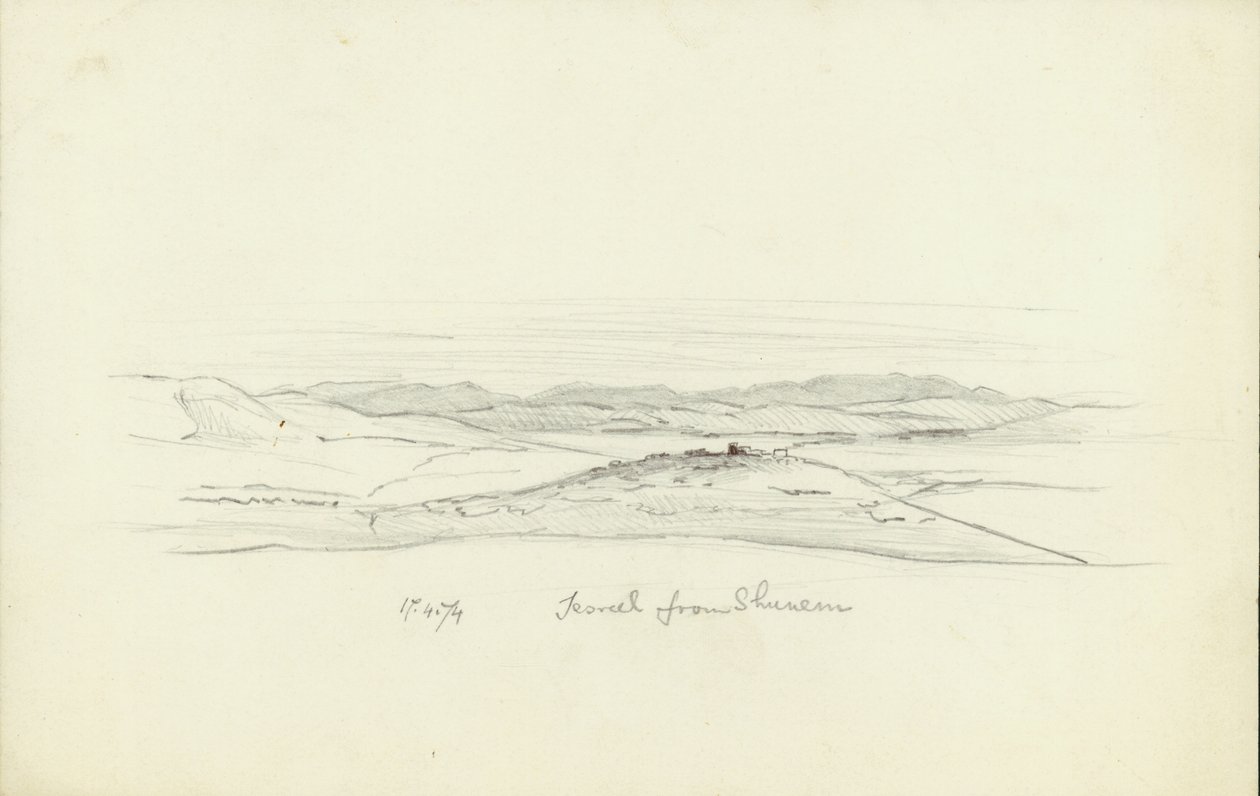 Jezreel z Shunem, 1874 od Claude Conder