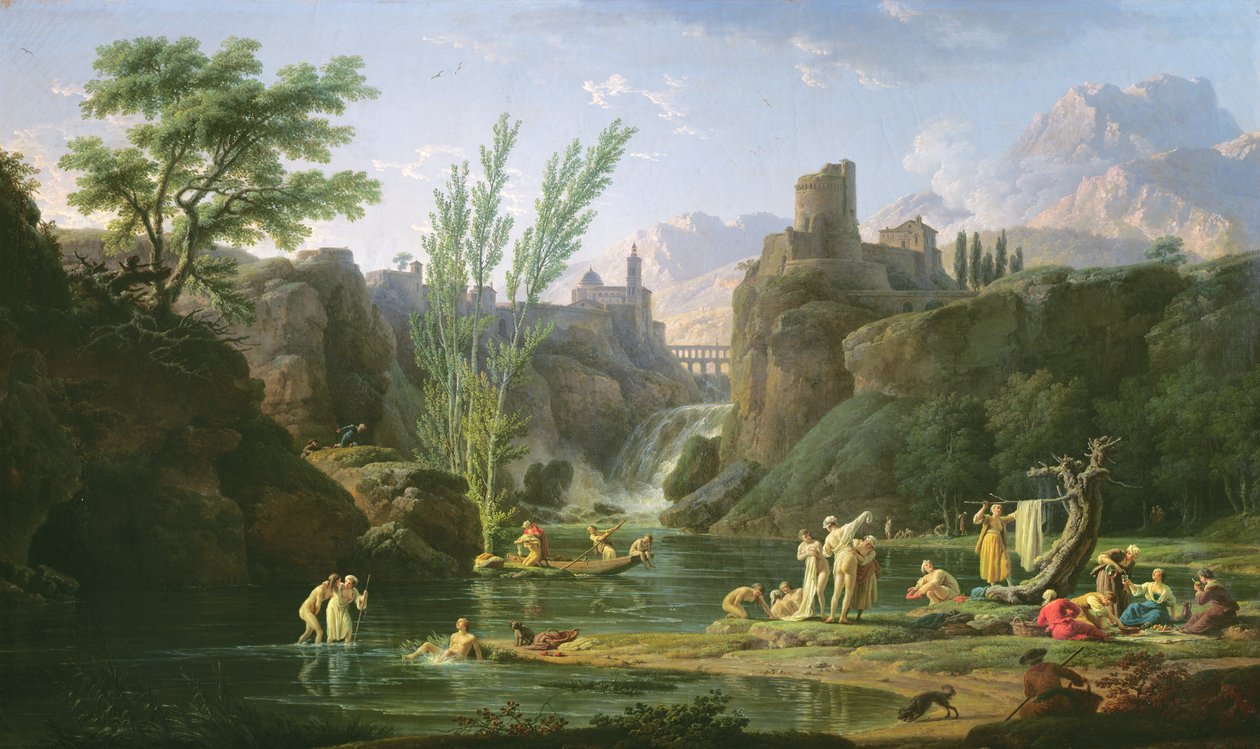 Ráno, The Bathers, 1772 od Claude Joseph Vernet