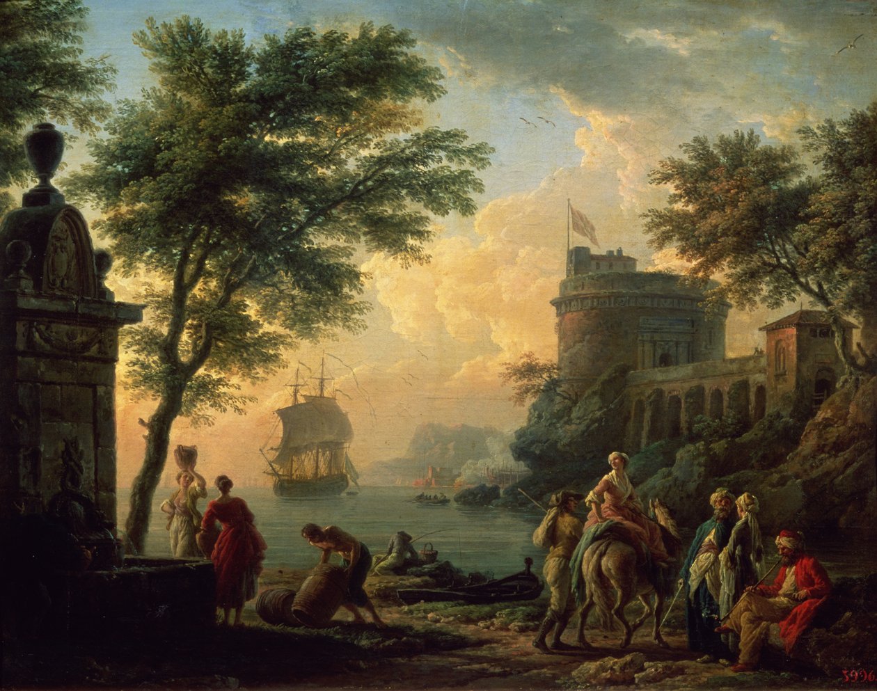 Přístav, 1763 od Claude Joseph Vernet