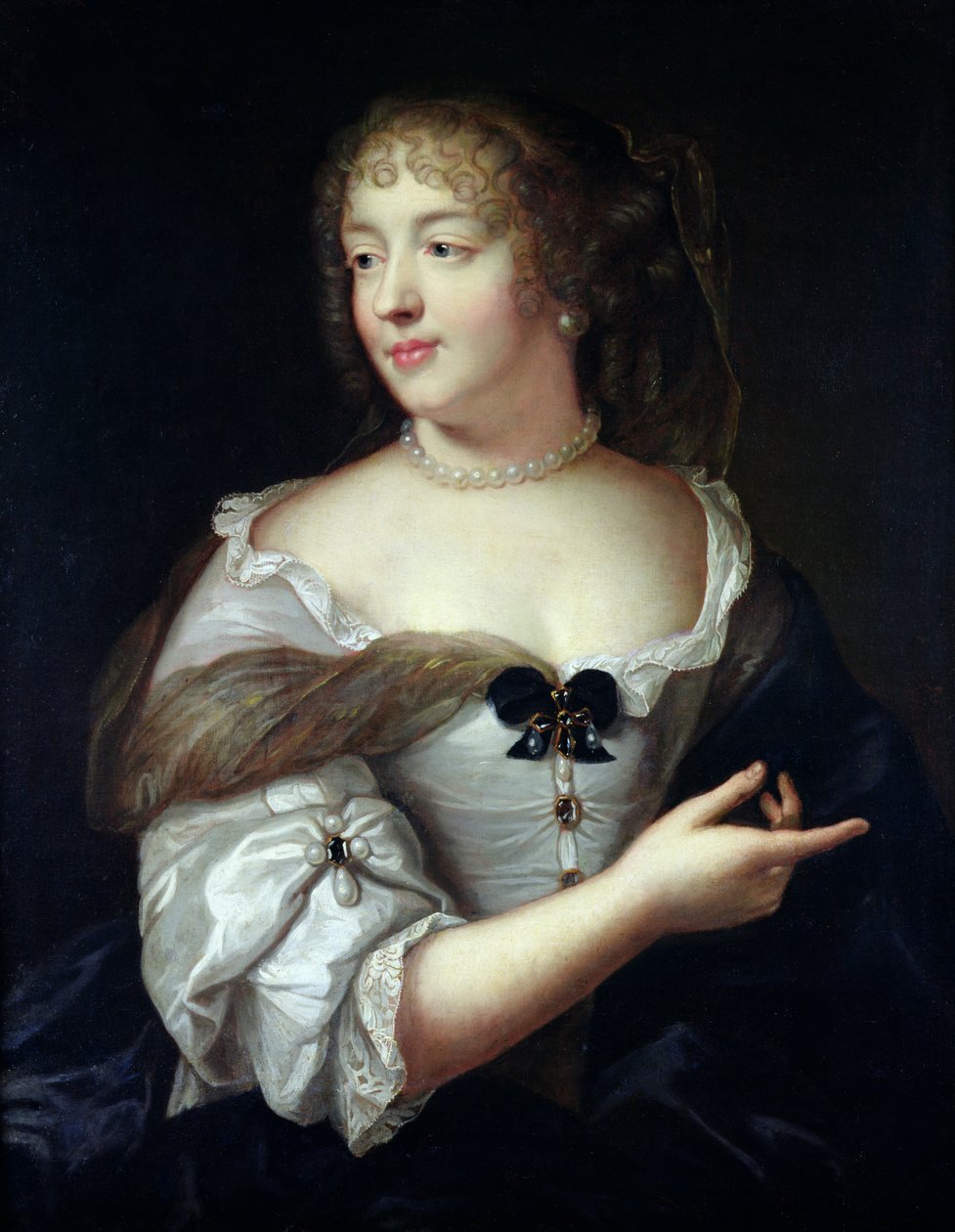 Portrét Marie de Rabutin-Chantal, Madame de Sevigne (1626-96) od Claude Lefebvre