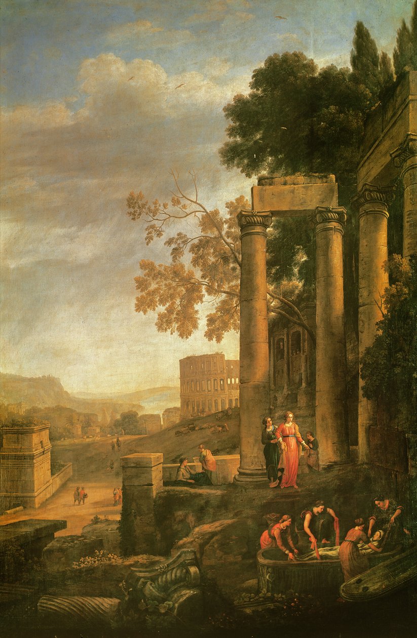 Krajina, Pohřeb svaté Serapie od Claude Lorrain