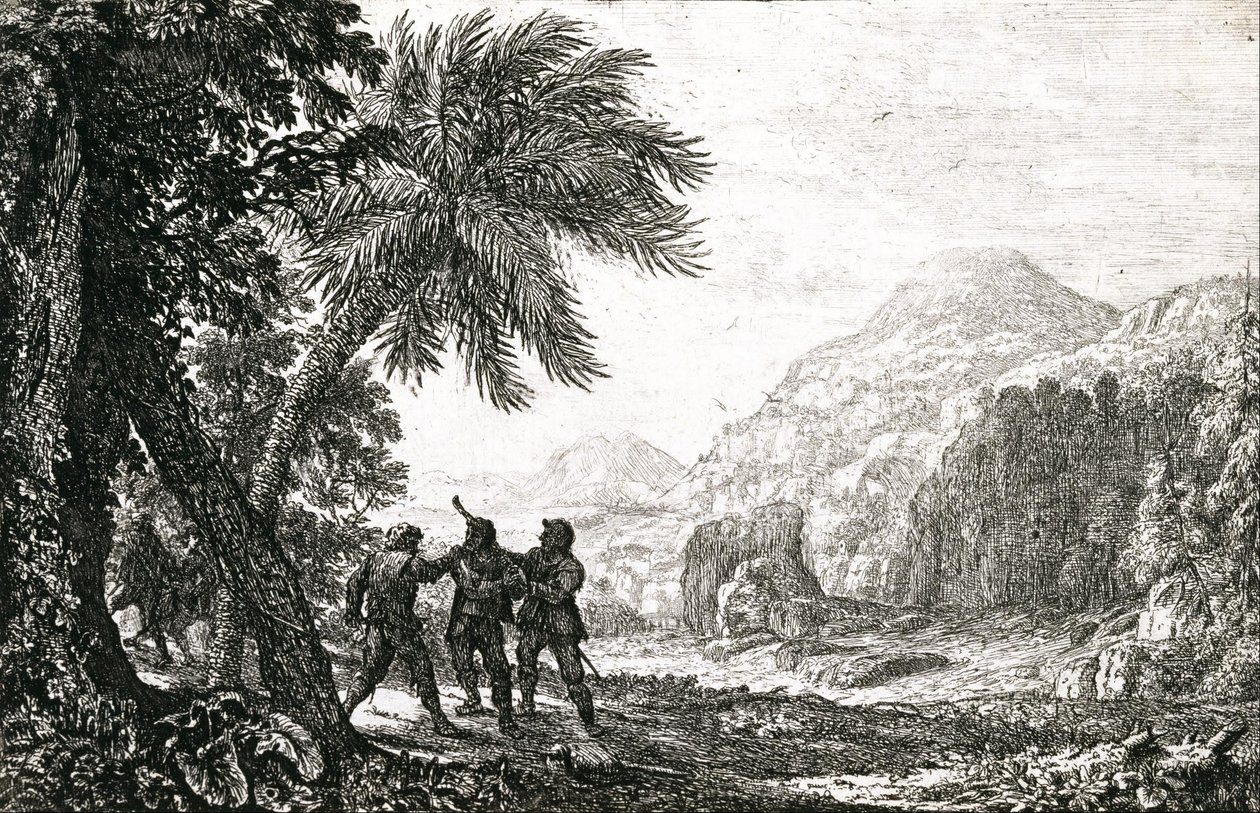 Krajina s bandity od Claude Lorrain