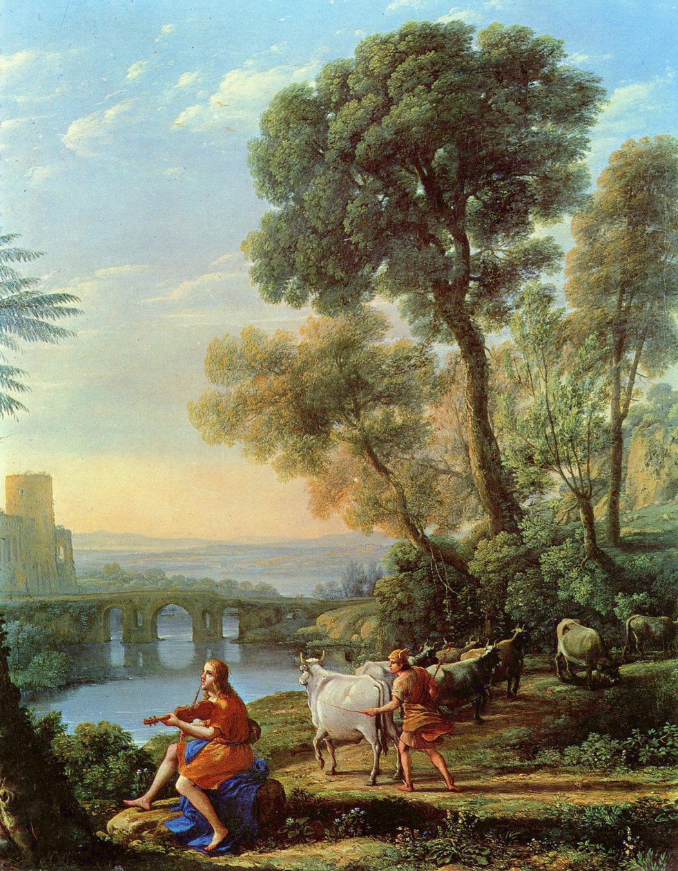 Krajina s Apollem a Merkurem od Claude Lorrain