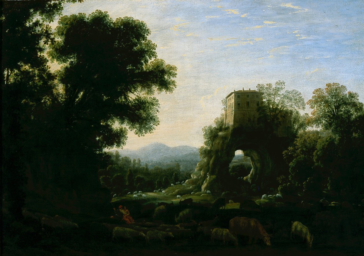 Pastorální krajina od Claude Lorrain