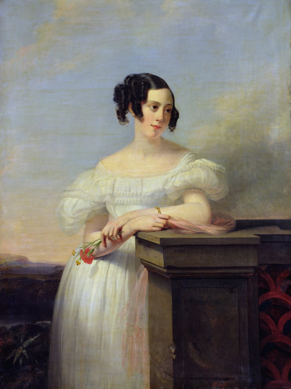 Portrét Madame Vaussard od Claude Marie Dubufe