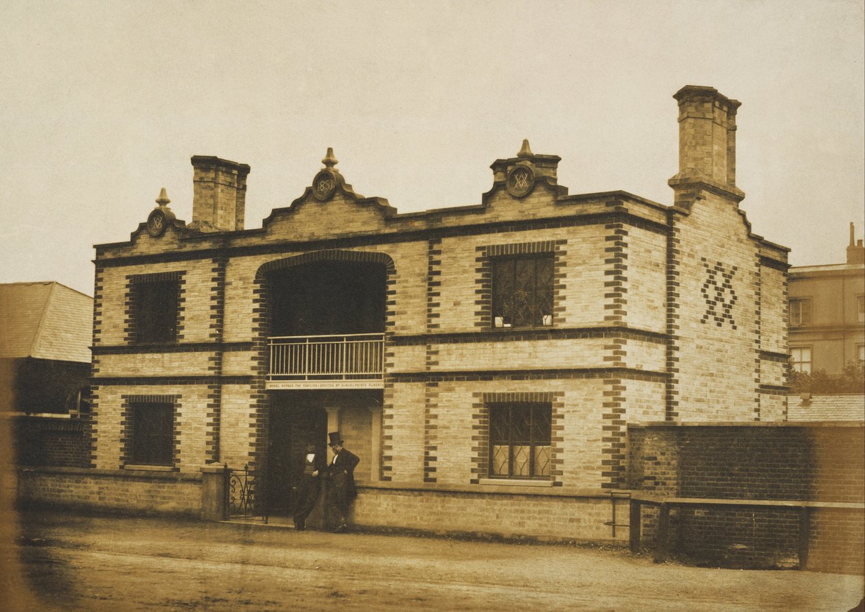 The Great Exhibition, 1851- Model House for Families designed by HRH Prince Albert Albert od Claude Marie Ferrier