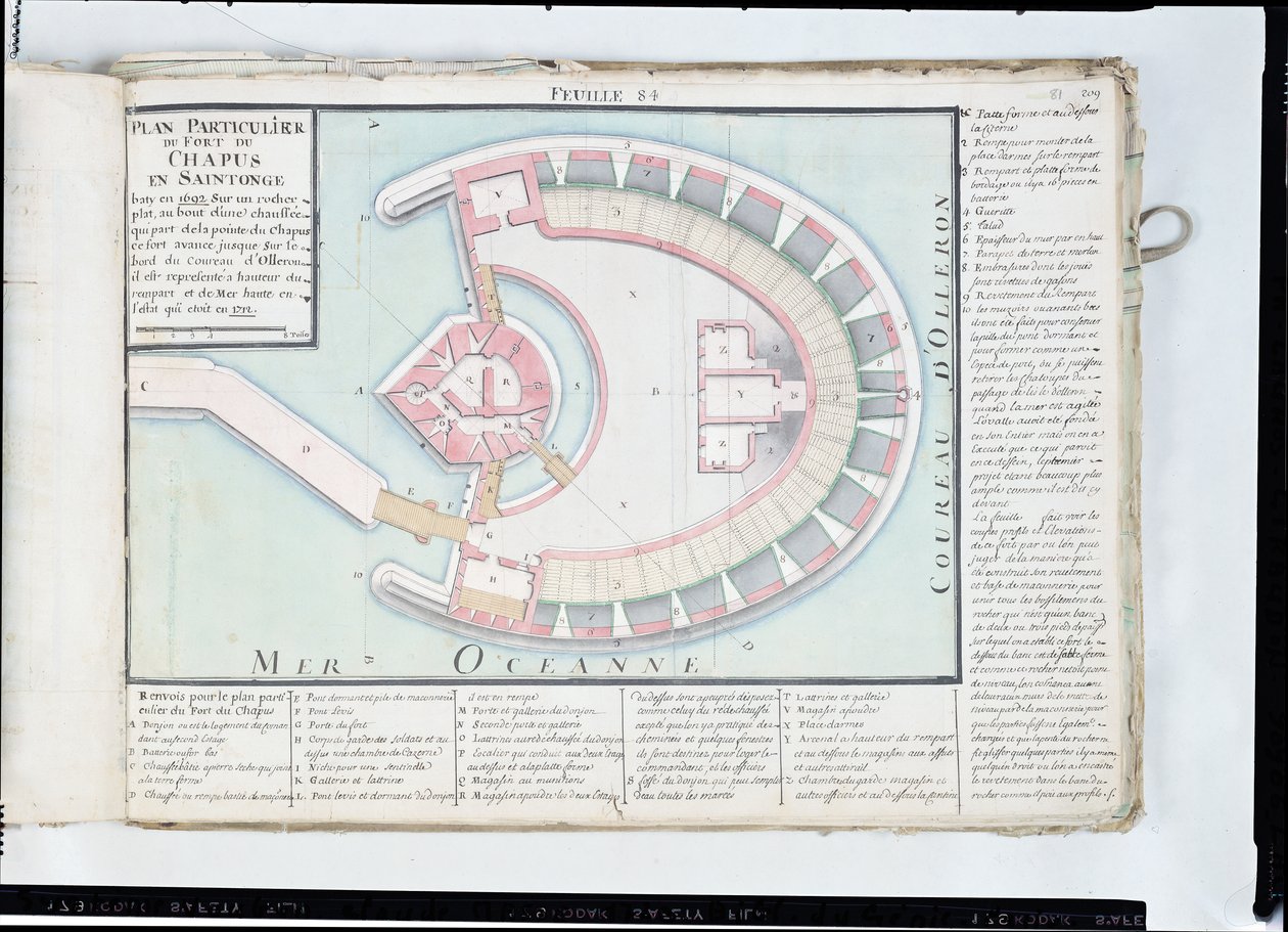 Atlas 131 F fol.84 Plán pevnosti Chapus, z 