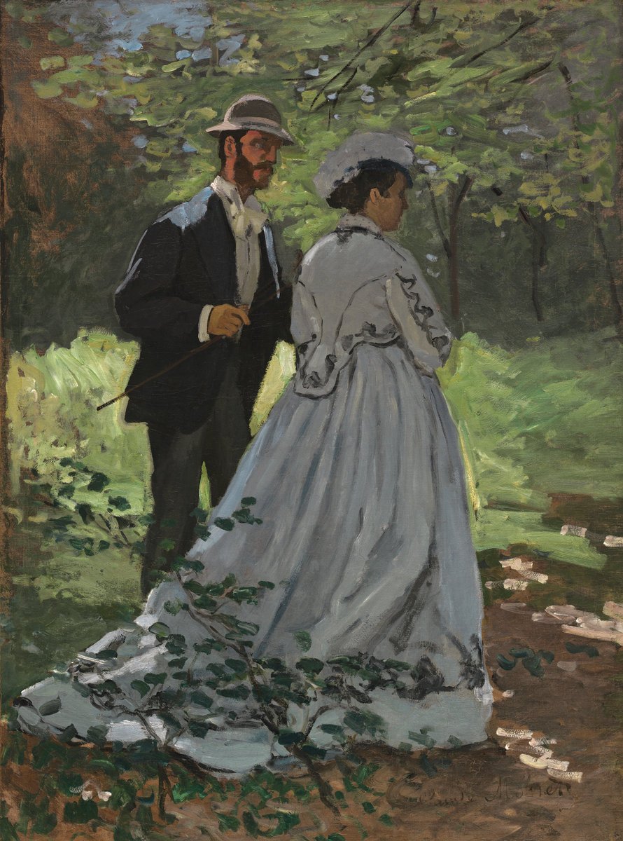Bazille a Camillen od Claude Monet