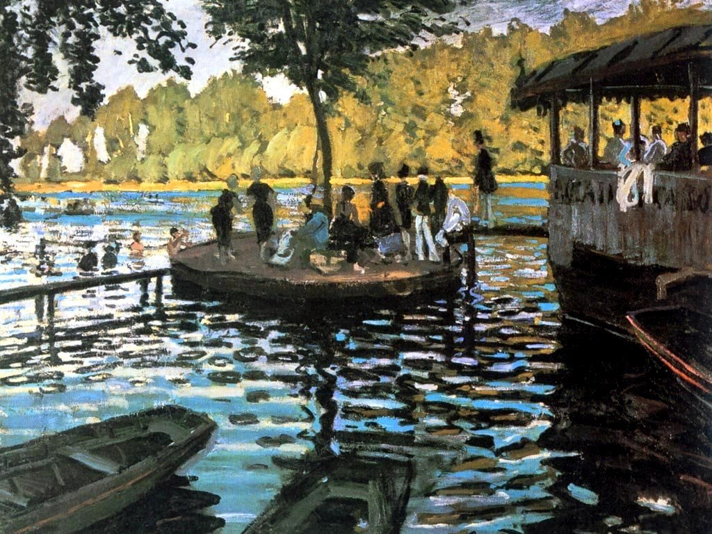 La Grenouilleren od Claude Monet