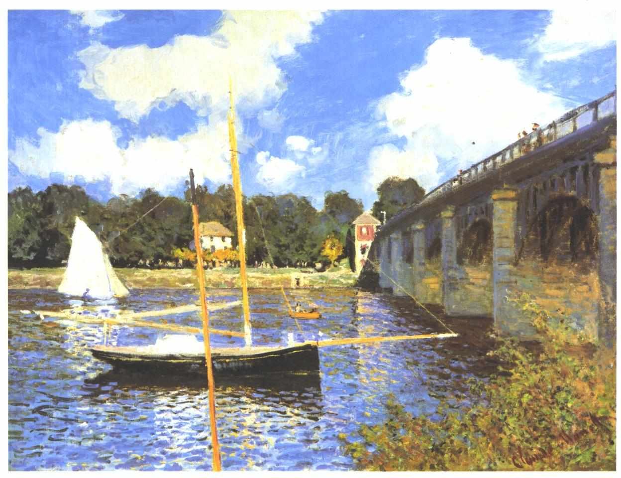 Silniční most, Argenteuil od Claude Monet