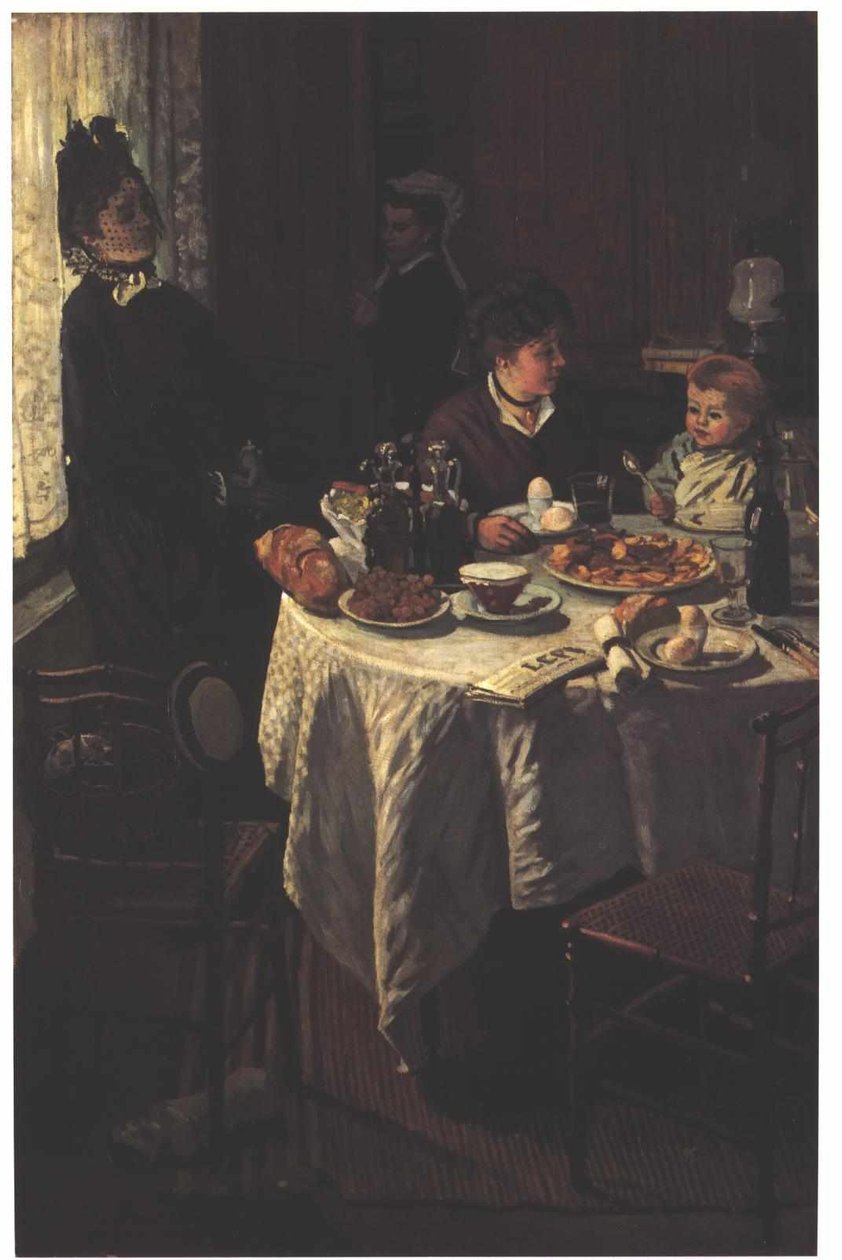 Oběd Němec: Snídaně Francais: Le dejeuner Polski: Sniadanie od Claude Monet