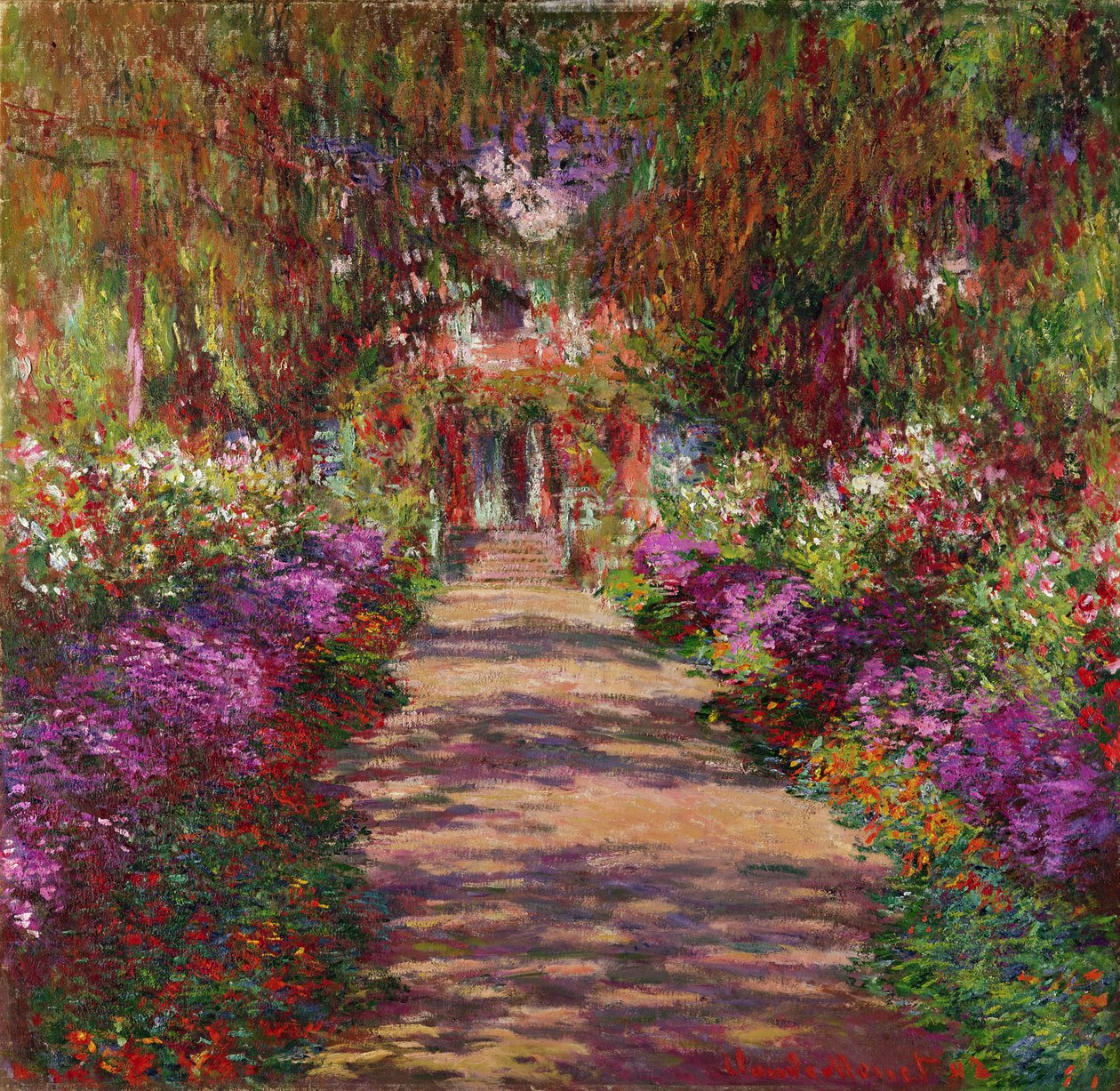 Cestička v Monetově zahradě, Giverny, 1902 od Claude Monet