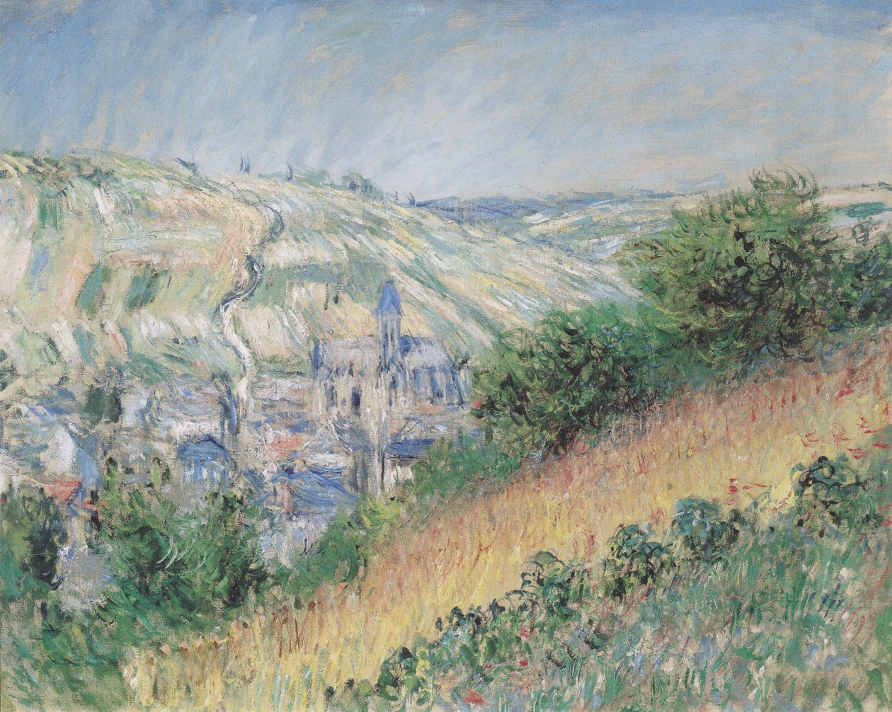 Pohled na Vétheuil od Claude Monet