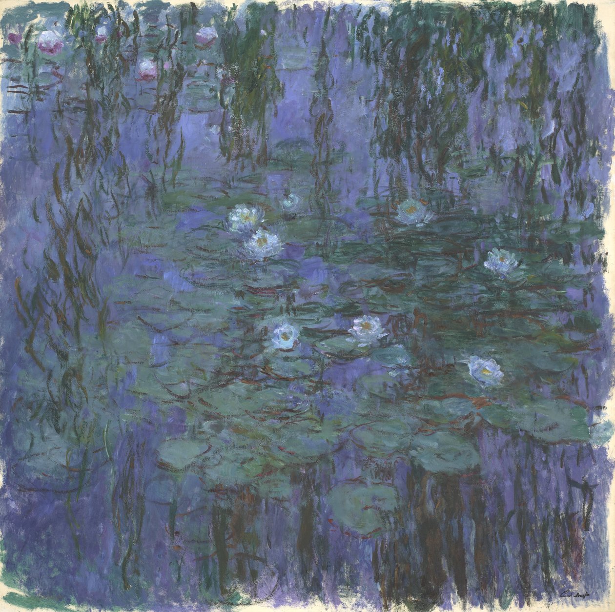 Modré lekníny od Claude Monet