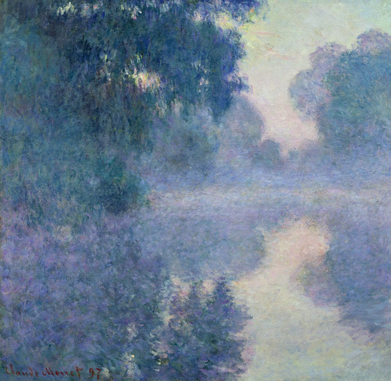 Pobočka Seiny poblíž Giverny, 1897 od Claude Monet