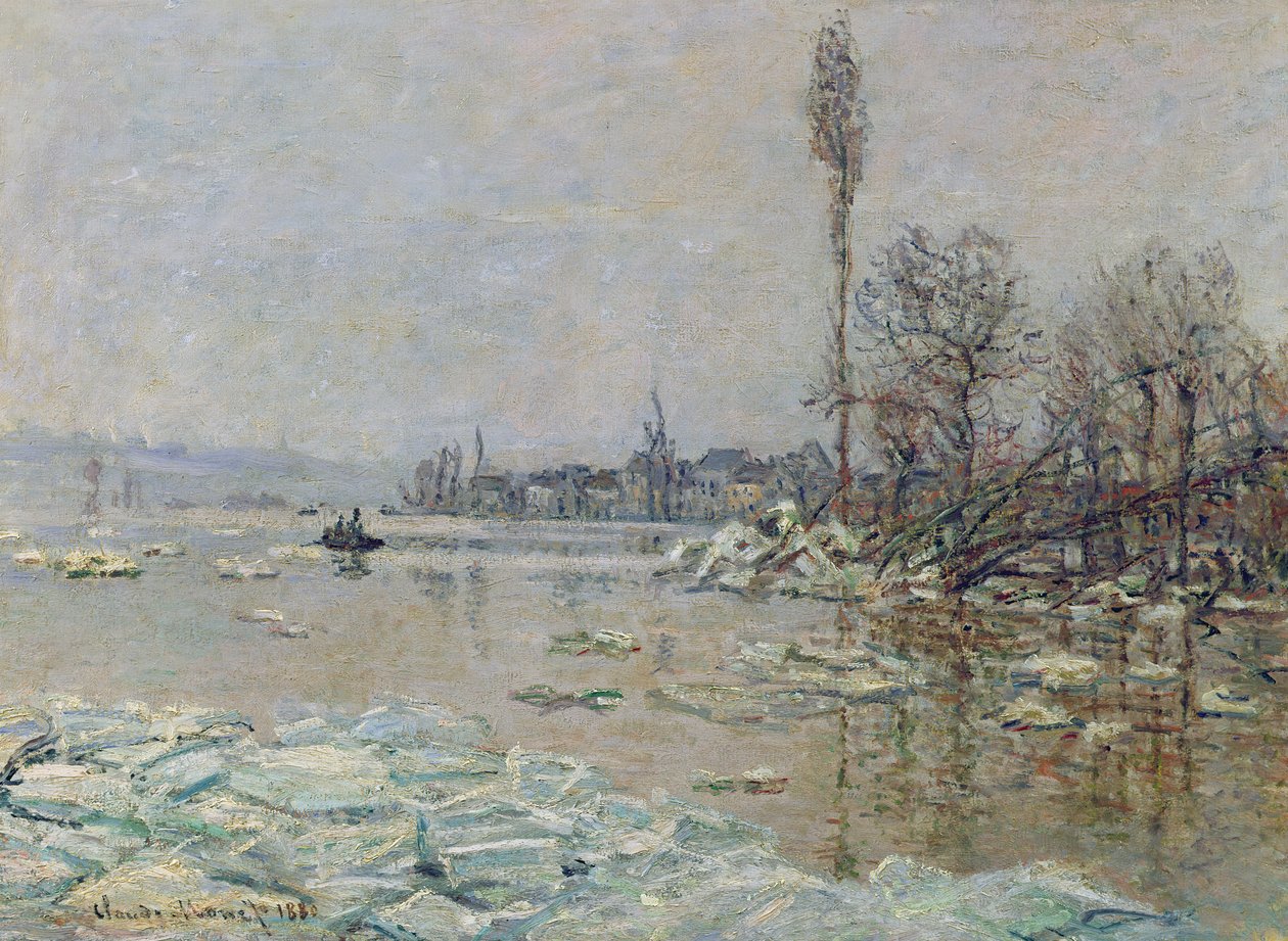 Rozbití ledu, 1880 od Claude Monet