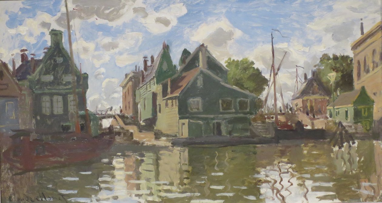Kanál v Zaandamu od Claude Monet
