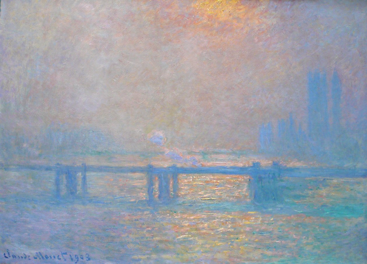 Charing Cross Bridge, Temže od Claude Monet