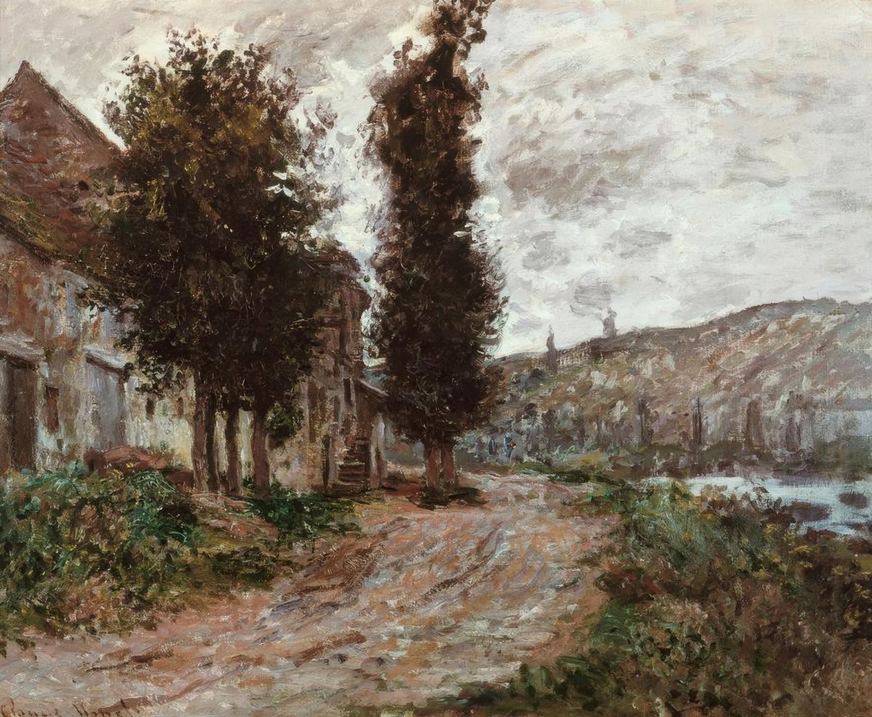 Vlečná stezka v Lavacourtu od Claude Monet