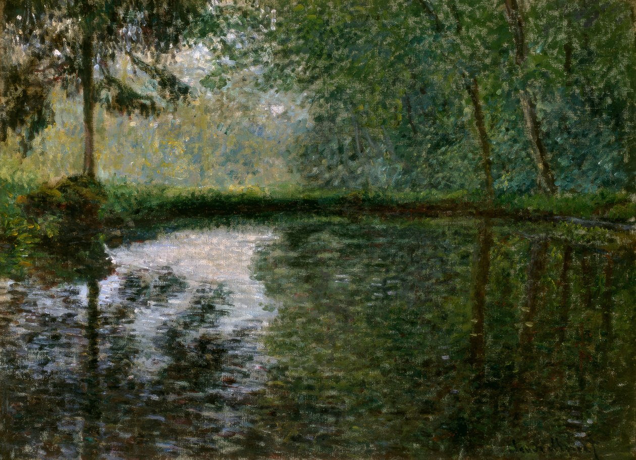 Roh rybníka v Montgeronu od Claude Monet