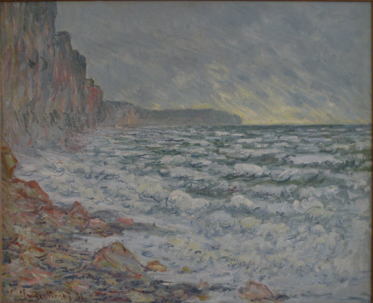 Fécamp, pobřeží od Claude Monet