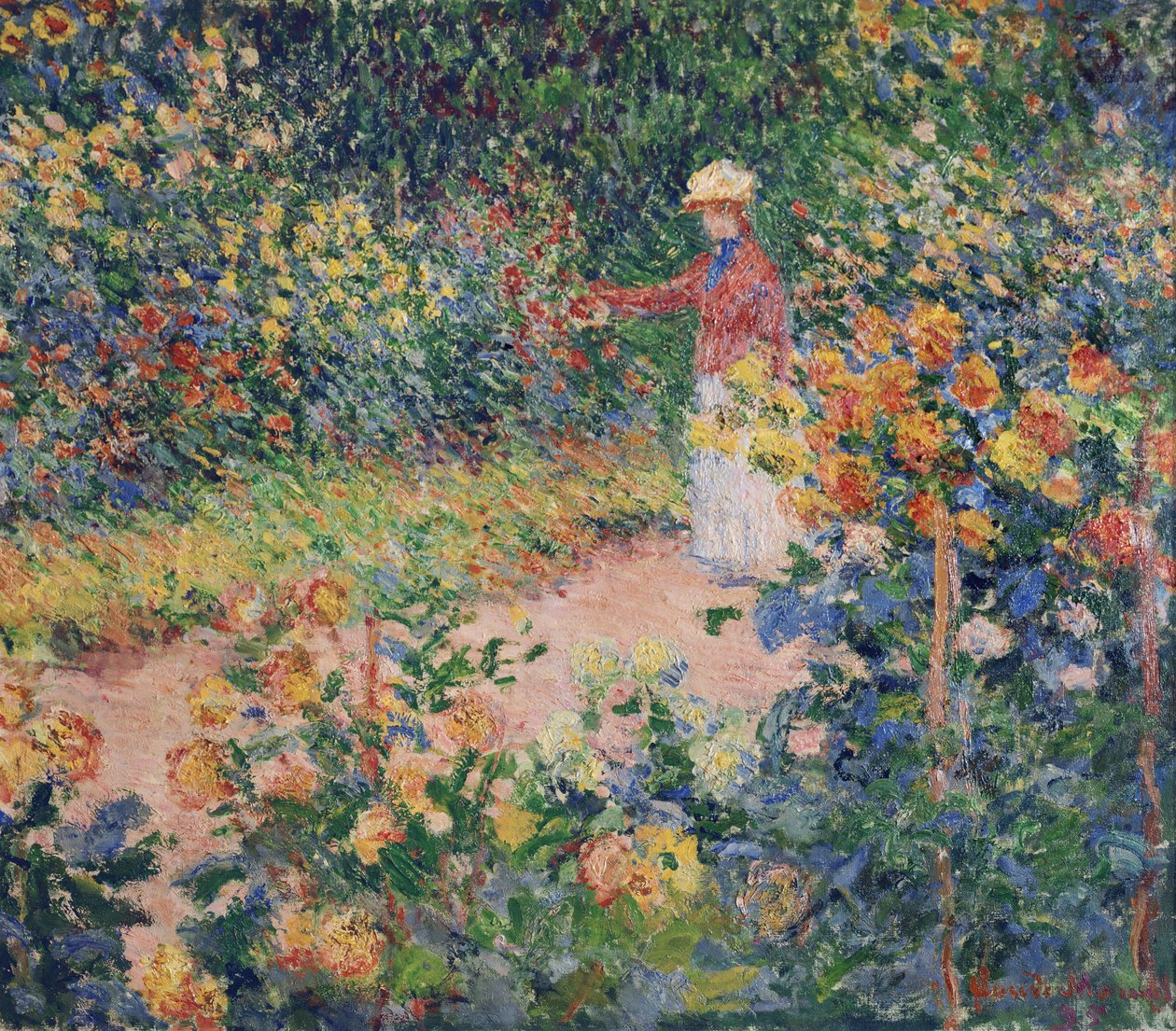 Zahrada v Giverny, 1895 od Claude Monet