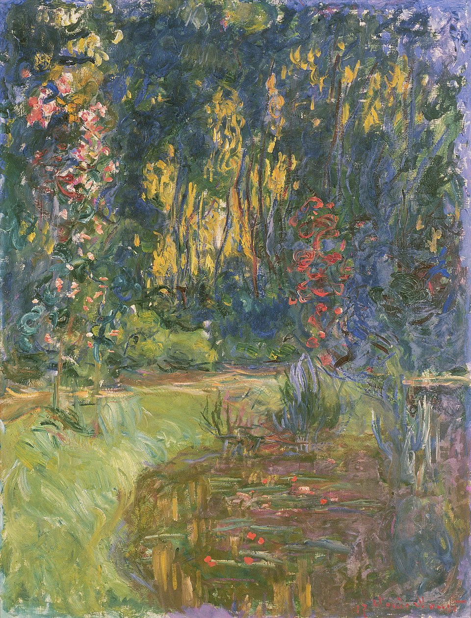 Zahrada Giverny, 1923 od Claude Monet