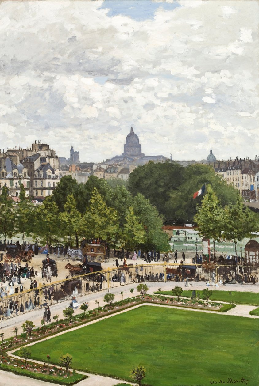 Zahrada princezny, Louvre, 1867 od Claude Monet