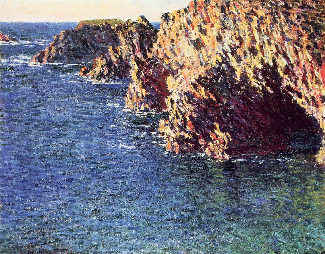 Jeskyně Port-Domois od Claude Monet