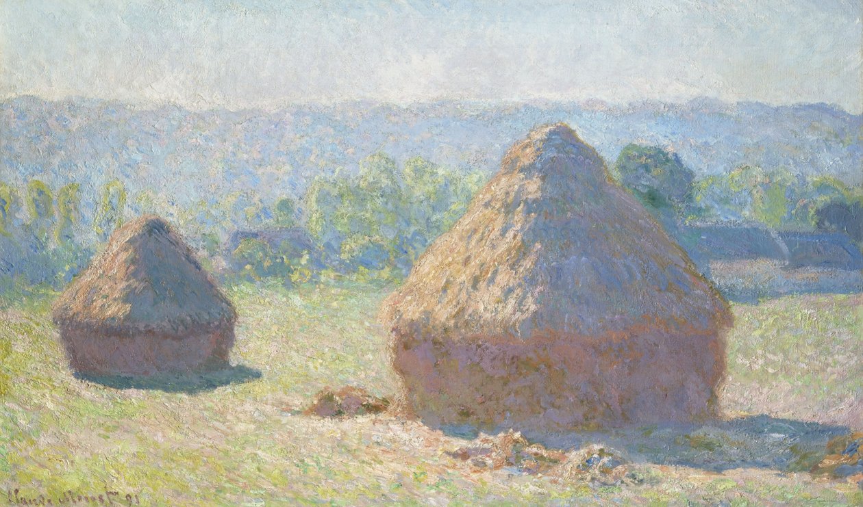 Hromady sena, konec léta od Claude Monet