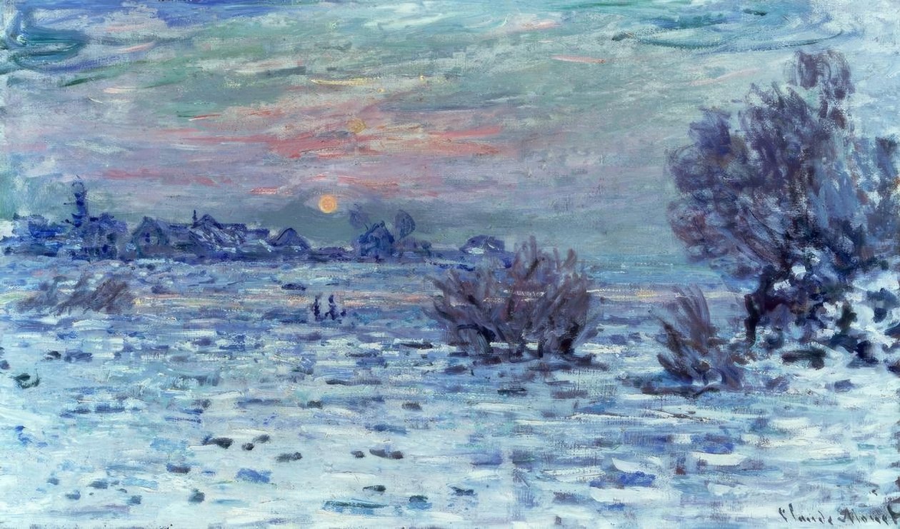 Zima na Seině, Lavacourt od Claude Monet