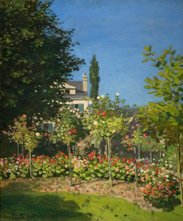 Kvetoucí zahrada od Claude Monet