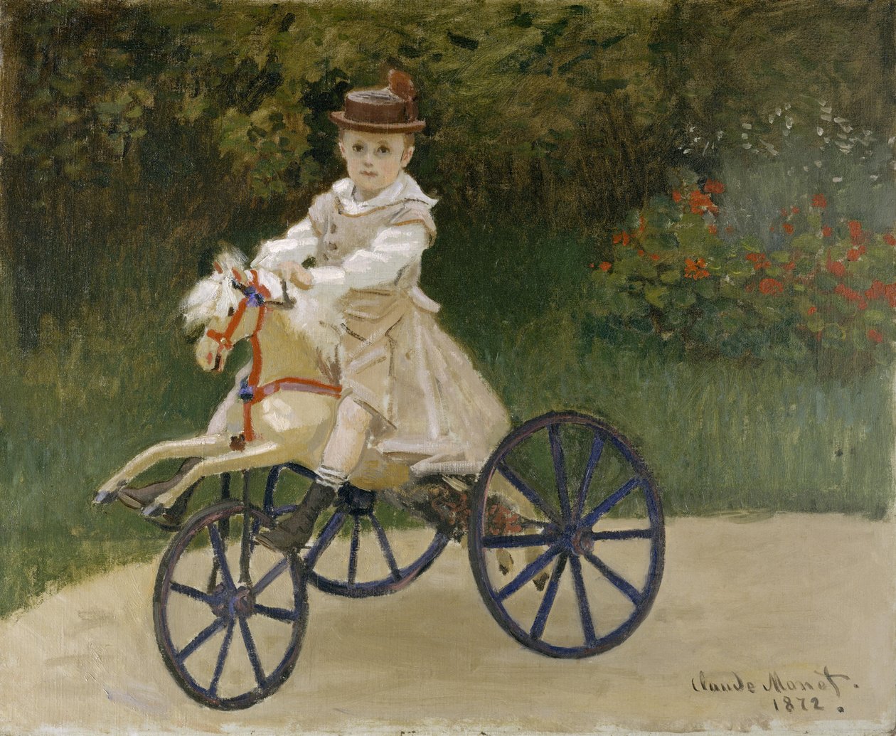 Jean Monet na svém Hobby Horse od Claude Monet
