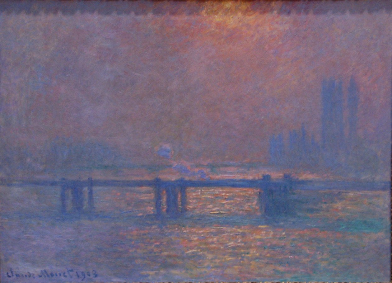 Temže na Charing-Cross od Claude Monet