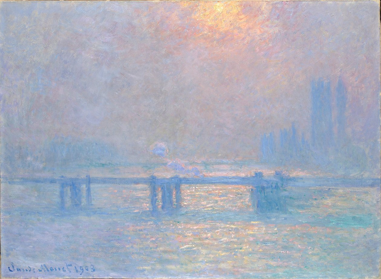 Temže na Charing-Cross od Claude Monet