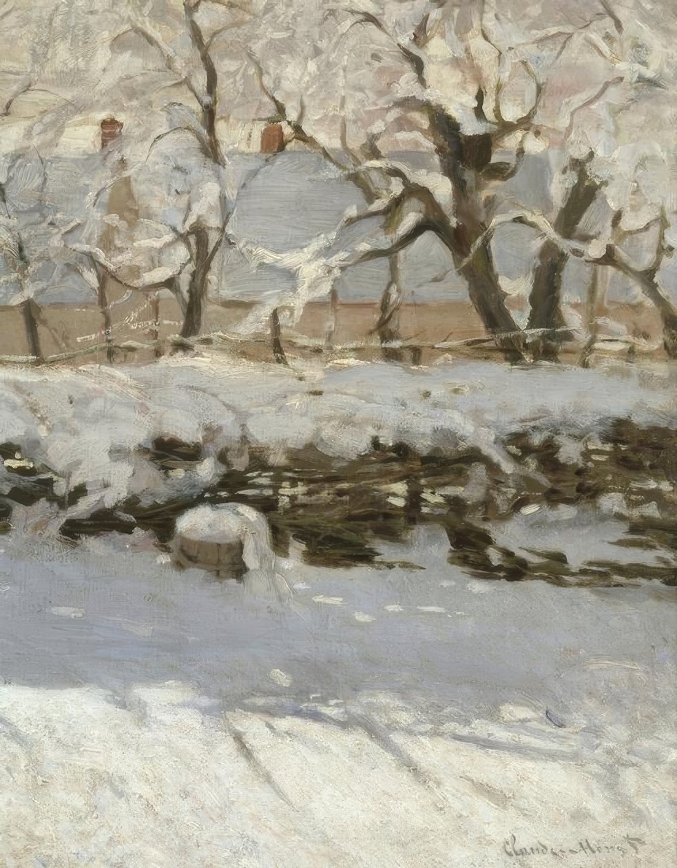 La pie (Straka) od Claude Monet