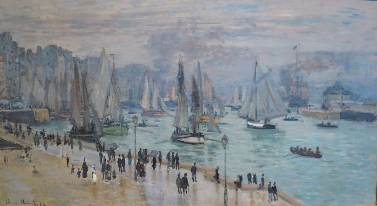 Le Havre, Rybářské lodě opouštějící přístav od Claude Monet