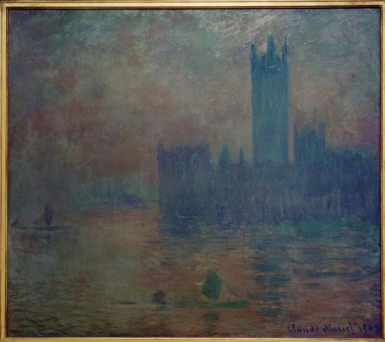Parlament, efekt mlhy od Claude Monet