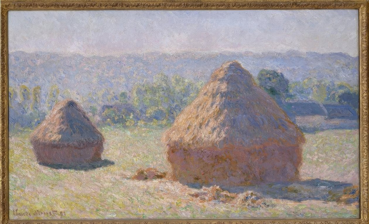 Mlýnské kameny, konec léta od Claude Monet